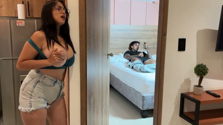 My Stepsister Enters My Room Unannounced... We End Up Having Rough Sex
